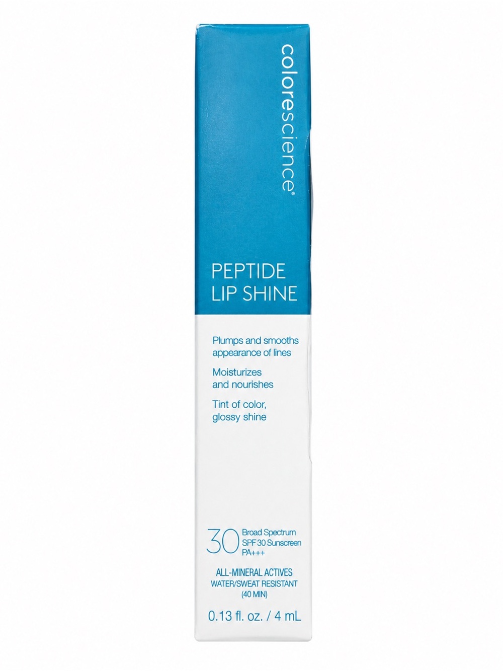 Colorescience Peptide Lip Shine SPF 30 – Color Rose – 0.13 fl oz / 4 mL